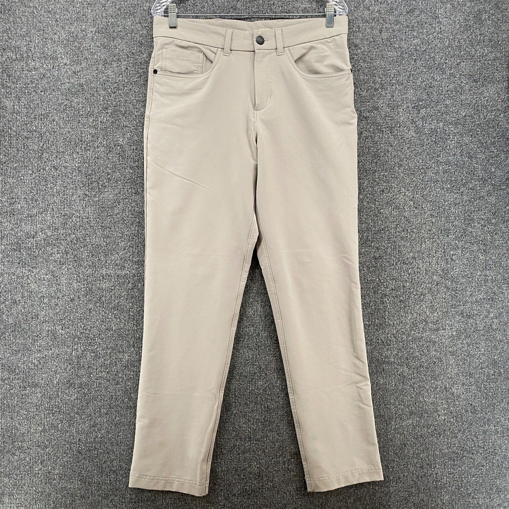 Panama Jack Pants Mens 32x32 Gray Chino Flat Front Straight Office Career Preppy